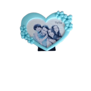 Heart Frame Shaped Plastic Photo Frame .Makes for a Lovely Wedding or Romantic Gift