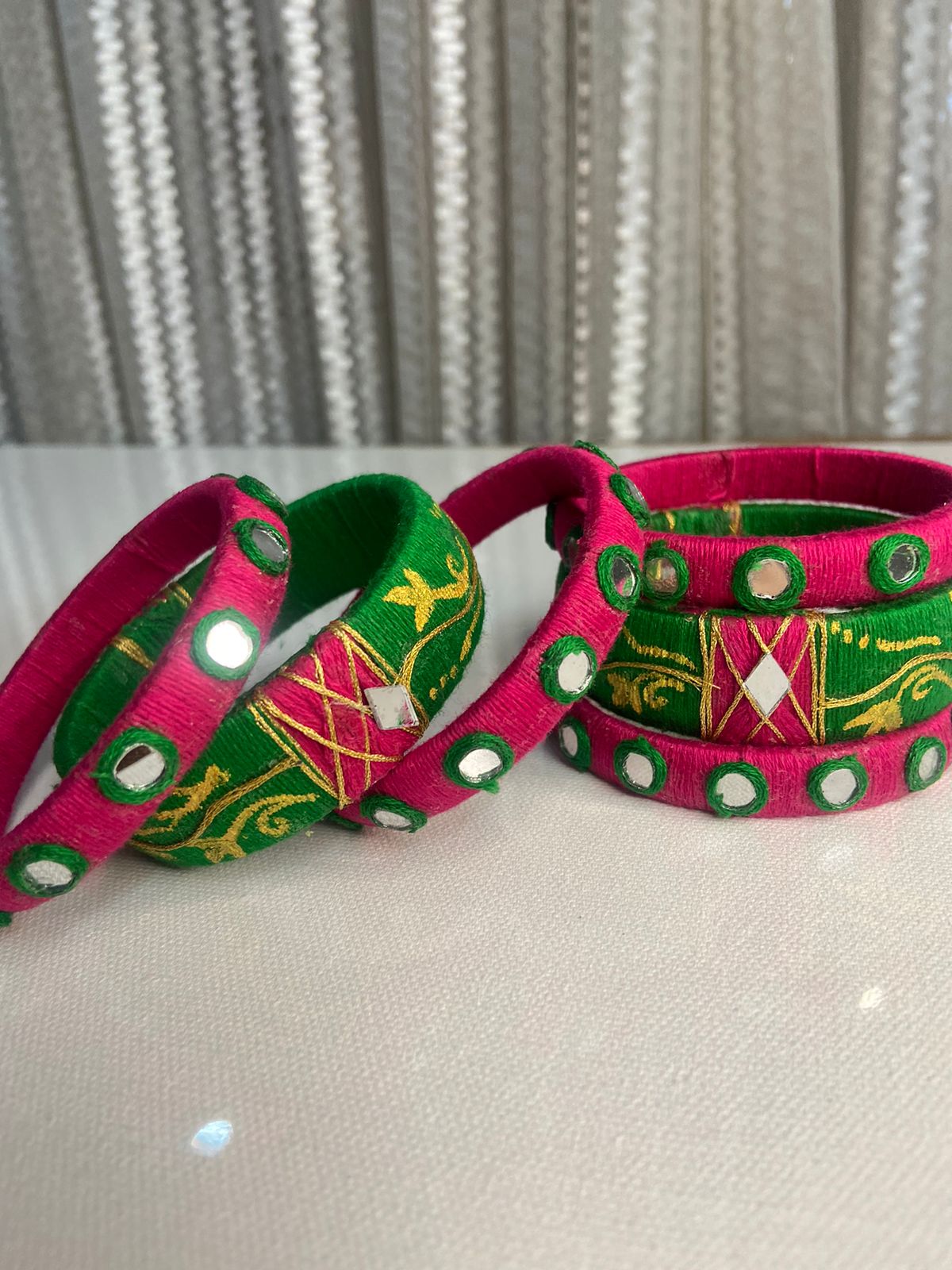 Cotton thread bangles ( pack for bangles)