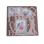 Love Cutout | 3 Photos for home decoration family photo fram (15x15) in