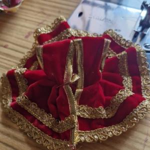 Laddugopal poshak velvet fabric (pack of 6)