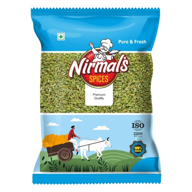 Nirmal's Spices Whole Fennel Seeds (Saunf)