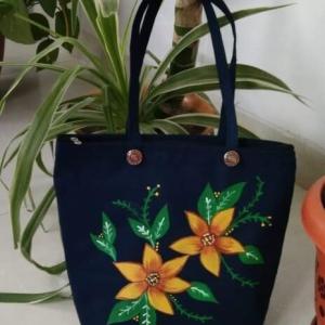 Woman's fasion Hand Painted bag by hand painting