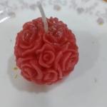 Rose Ball Candle 15 gm (Pack of 3)