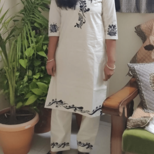 Hand painted Cotton Shuit | Traditional Handblock Print Work