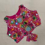 Traditional kutchi mirror work choli | Embroidered navratri blouse ( pack of 1)