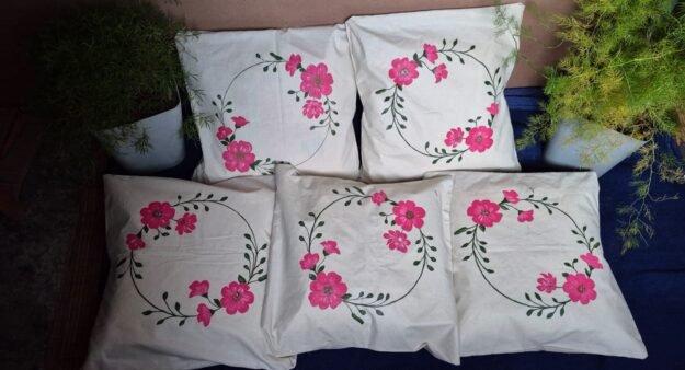 Hand painted cushion cover (pack of 5)