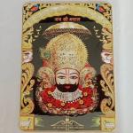 Khatu Naresh Religious Photo Frame with bubble crystal art lhare ka sahara baba shyam hamara l (14x20)