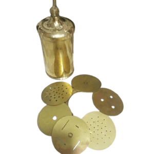 Brass Sev Maker | Traditional Indian Snack Press with Multiple Discs(size 8 no.)