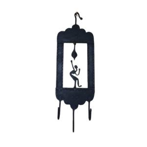 Tribal Art | Handcrafted Iron Wall Hanging Decorative Key Holder (size 4×10)