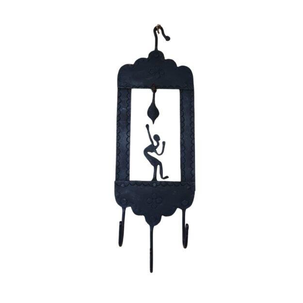 Tribal Art | Handcrafted Iron Wall Hanging Decorative Key Holder (size 4×10)
