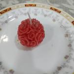 Rose Ball Candle 15 gm (Pack of 3)