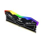 T-Force Delta RGB 16GB 6000MHz (6000MT/s) CL38 Black DDR5 Desktop Gaming Memory, Metal Heatsink, ARGB Sync, ECC, XMP 3.0/EXPO, Compatible With Intel/AMD CPU, High Performance Low Latency RAM